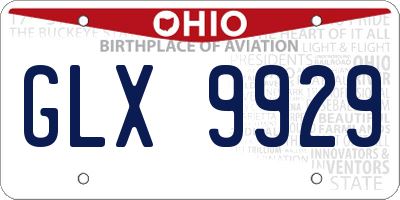 OH license plate GLX9929