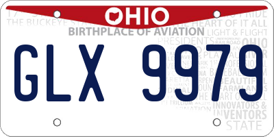 OH license plate GLX9979