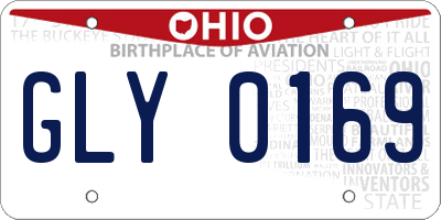 OH license plate GLY0169