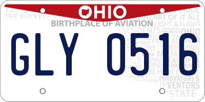 OH license plate GLY0516