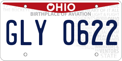 OH license plate GLY0622