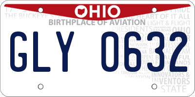 OH license plate GLY0632