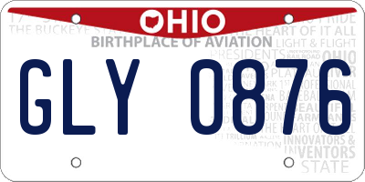 OH license plate GLY0876