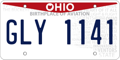 OH license plate GLY1141