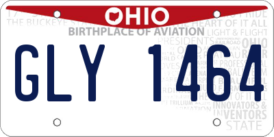 OH license plate GLY1464