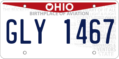 OH license plate GLY1467