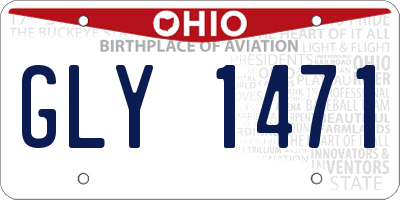 OH license plate GLY1471
