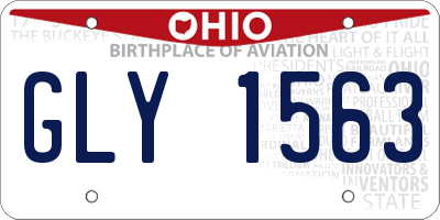 OH license plate GLY1563