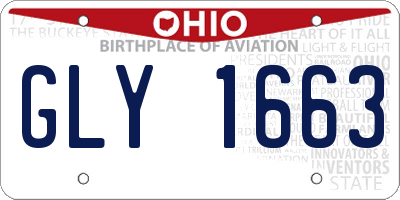 OH license plate GLY1663