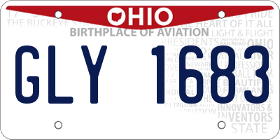 OH license plate GLY1683