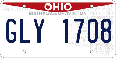 OH license plate GLY1708