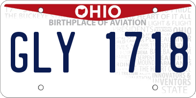 OH license plate GLY1718