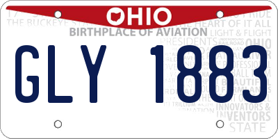 OH license plate GLY1883