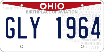 OH license plate GLY1964