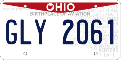 OH license plate GLY2061