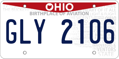 OH license plate GLY2106