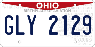 OH license plate GLY2129
