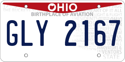 OH license plate GLY2167