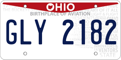 OH license plate GLY2182