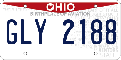 OH license plate GLY2188