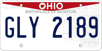 OH license plate GLY2189