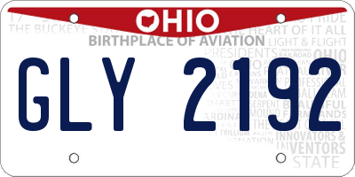 OH license plate GLY2192