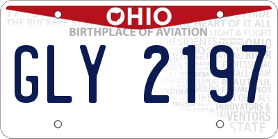 OH license plate GLY2197