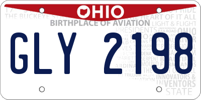 OH license plate GLY2198
