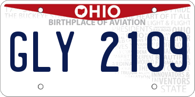 OH license plate GLY2199