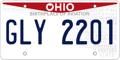 OH license plate GLY2201