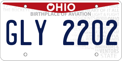 OH license plate GLY2202