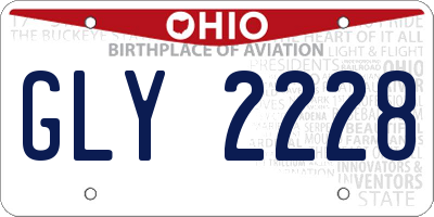 OH license plate GLY2228