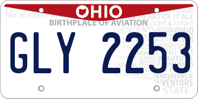 OH license plate GLY2253