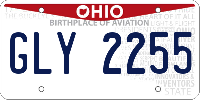 OH license plate GLY2255