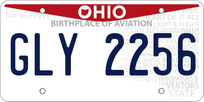 OH license plate GLY2256
