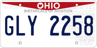 OH license plate GLY2258