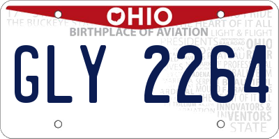 OH license plate GLY2264