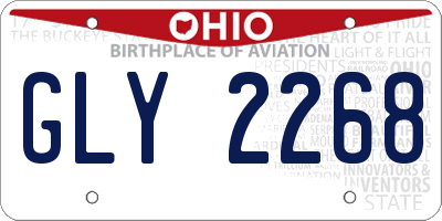 OH license plate GLY2268