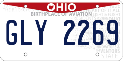 OH license plate GLY2269