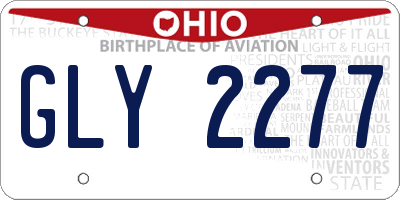 OH license plate GLY2277