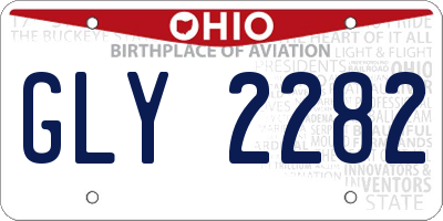 OH license plate GLY2282