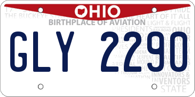 OH license plate GLY2290