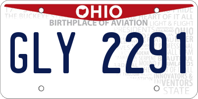 OH license plate GLY2291