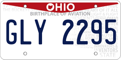OH license plate GLY2295