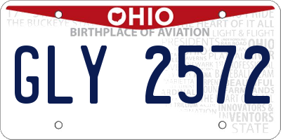 OH license plate GLY2572