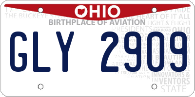 OH license plate GLY2909