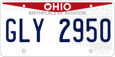 OH license plate GLY2950
