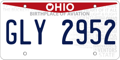 OH license plate GLY2952