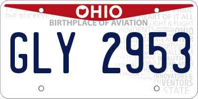 OH license plate GLY2953