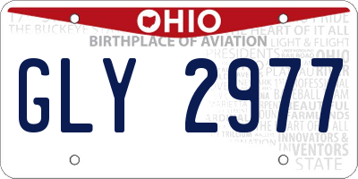 OH license plate GLY2977